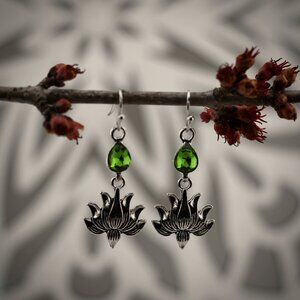 Lotus Drop Earrings